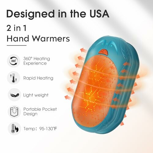 AI Hand Warmers Rechargeable 2 Pack