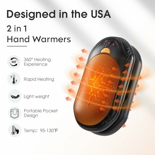 AI Hand Warmers Rechargeable 2 Pack