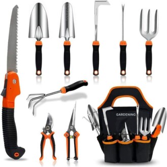 10 PCS Stainless Steel Gardening Tool Set