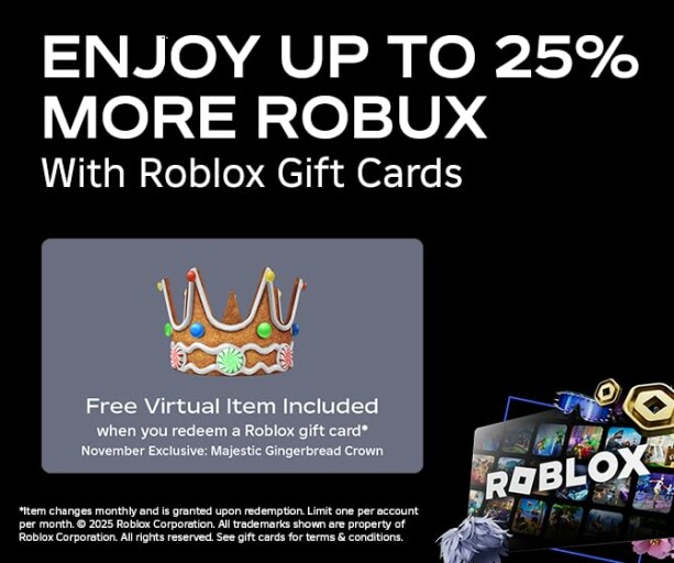 Get exclusive access to virtual items and perks with a Roblox Premium subscription.