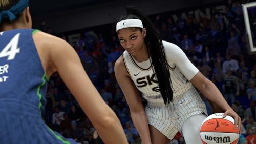 Basketball player in action during a game