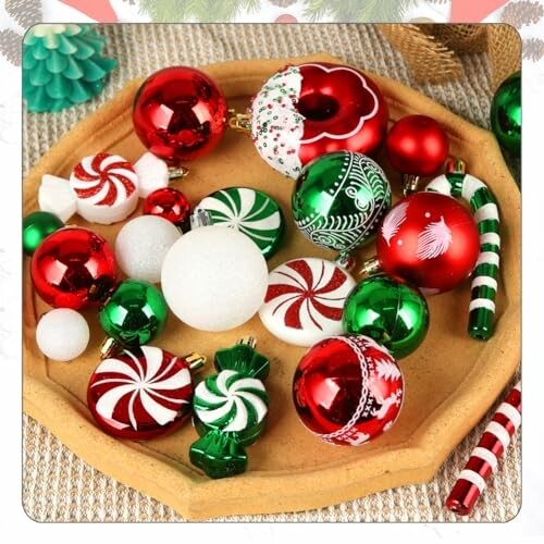 Christmas Tree Ornaments Set of 60