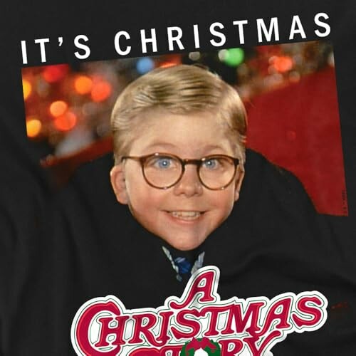 Child in glasses with 'It's Christmas' text.
