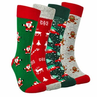 HSLL Mens Fun Patterned Dress Socks