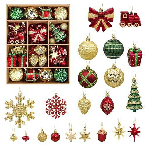 Alupssuc Christmas Balls Ornaments Set