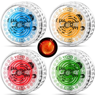 4 Pieces LED Light up Beginner Toys