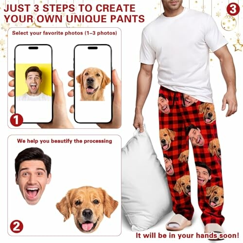 Custom Pajamas Pants With Photo
