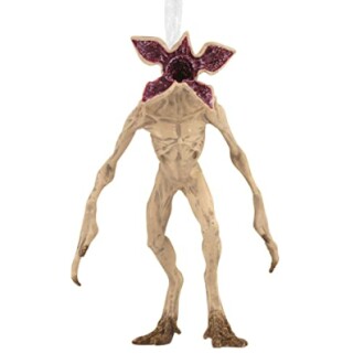 Demogorgon tree ornament with open mouth and elongated limbs.
