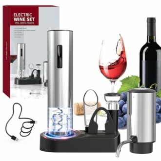 CIRCLE JOY 6-in-1 Electric Wine Opener Set