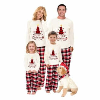OAKFashion Christmas Pajamas for Family