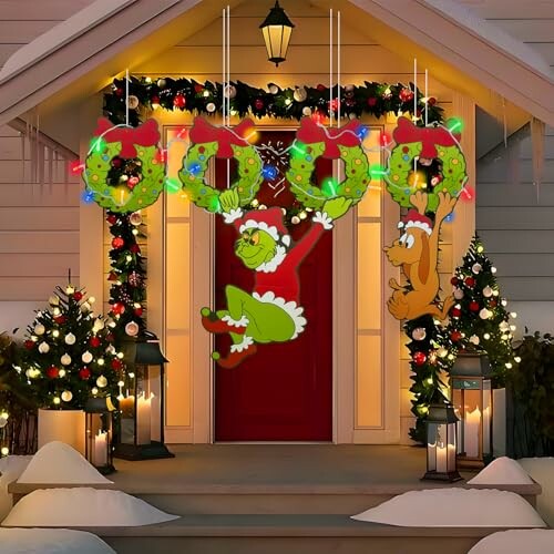 Outdoor Christmas Fence Decorations