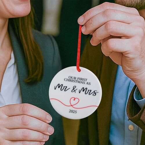 Our First Christmas as Mr and Mrs 2025 Ornament