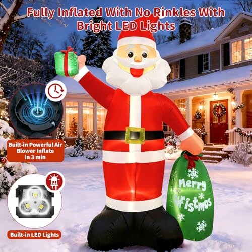 Giant Christmas Inflatable Santa Claus