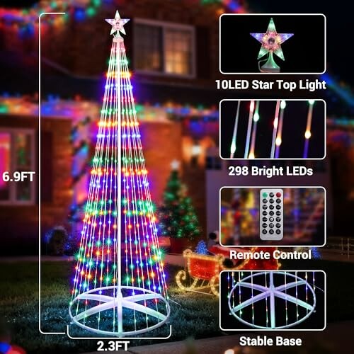 iBaycon Christmas Tree Star Lights