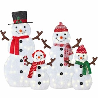Best Choice Products 4ft Snowman Family Set