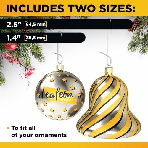 Leafeon Christmas Ornament Hooks