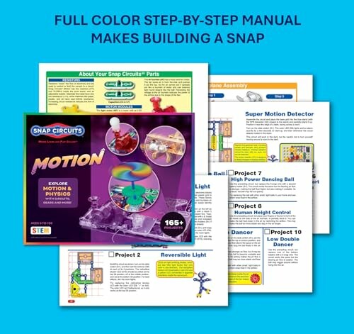 Snap Circuits manual pages overview with projects.