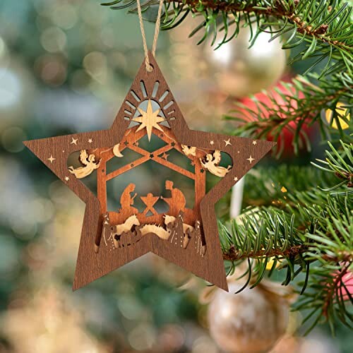 Creawoo Nativity Scene Ornament