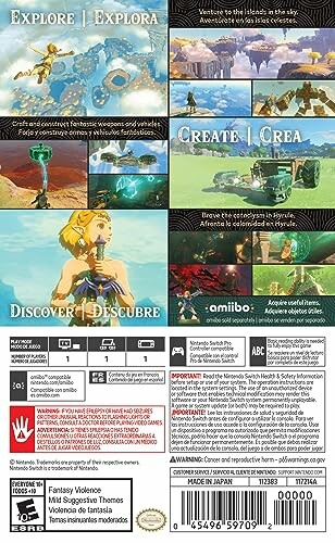 Zelda game poster showing various gameplay scenes and features.